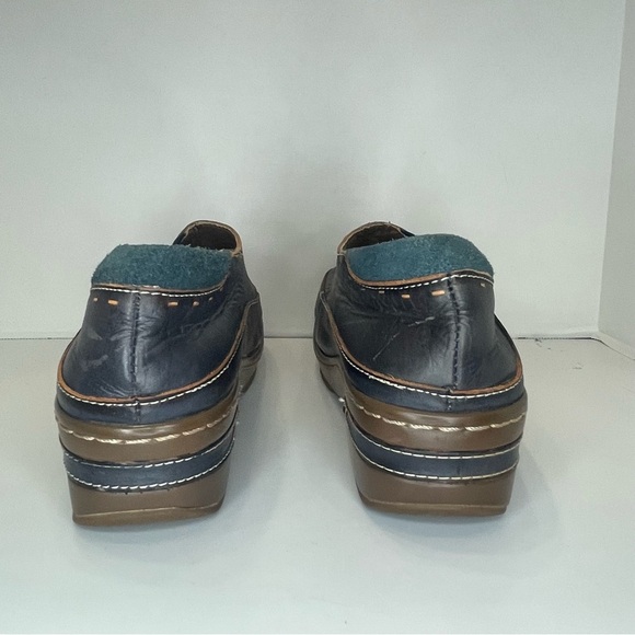 L'ATISTE Women's Navy Blue Leather Shoes size EU 38. US 7.5/8. See condition. - Picture 6 of 13